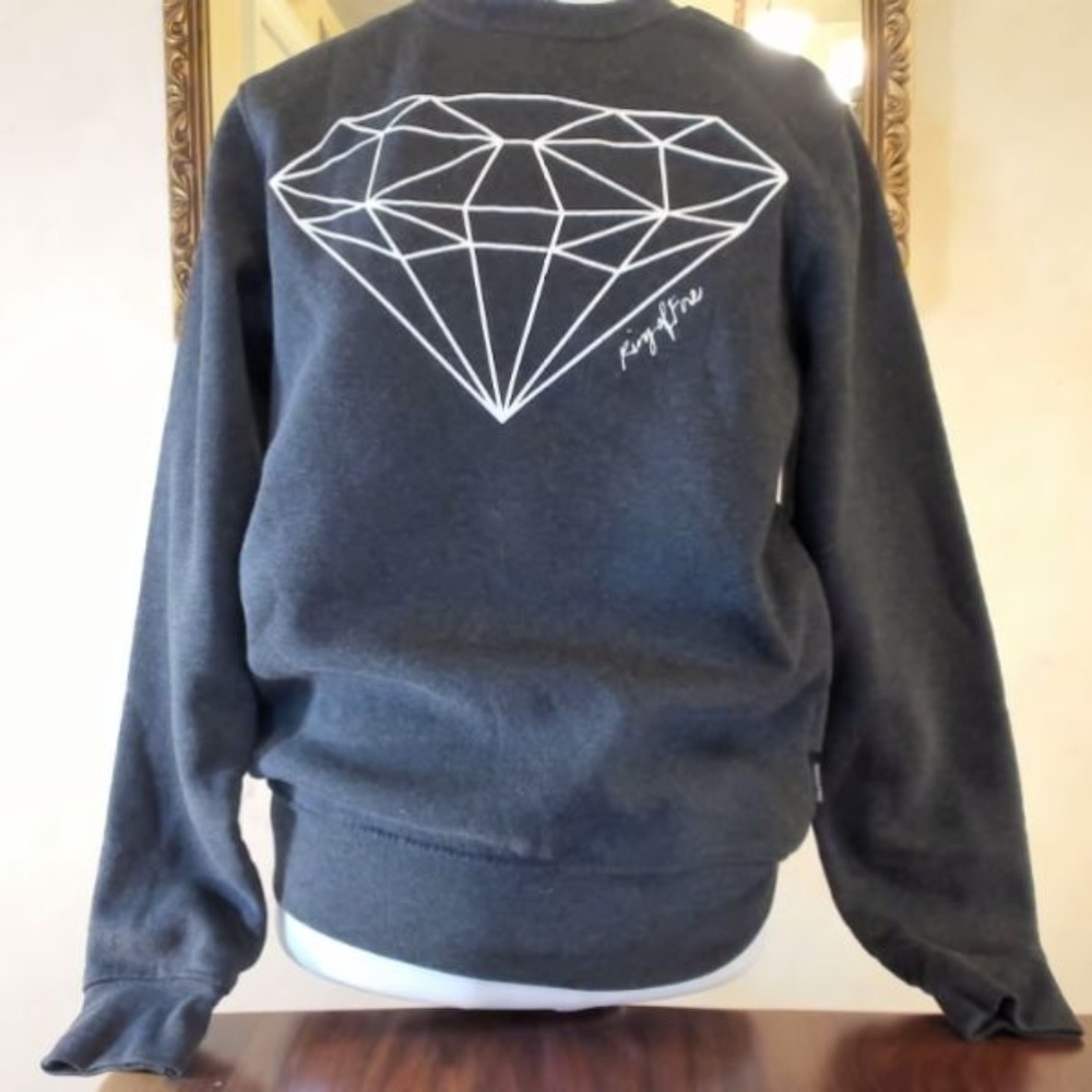 Dark Charcoal Diamond Sweatshirt S